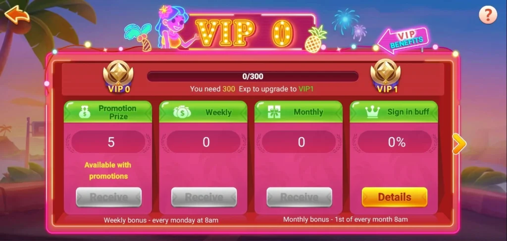 vip benefits in 77 VIP apk